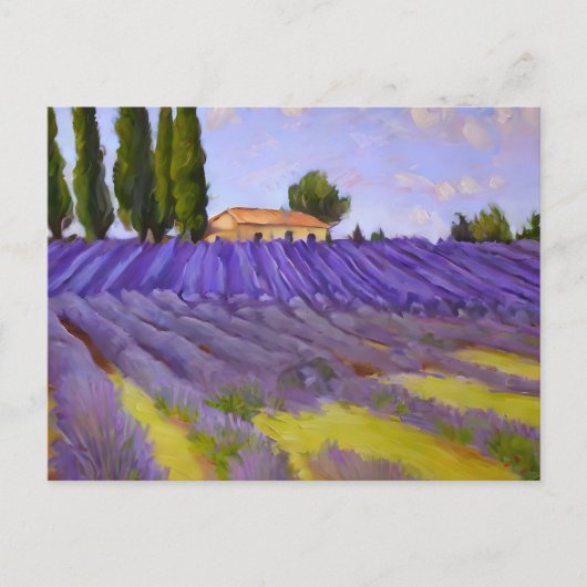 Flowers Lavender-velden Briefkaart (Voorkant)