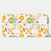 Flowers & Leaves Garden Pattern Case-Mate iPhone Case (Achterkant (horizontaal))