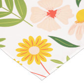 Flowers & Leaves Garden Pattern Lange Tafelloper (Hoek)