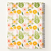 Flowers & Leaves Garden Pattern Notitieboek (Achterkant)