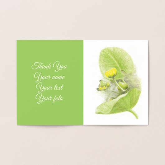 Flowers lilies Potlood tekening Folie Kaarten (Binnen)