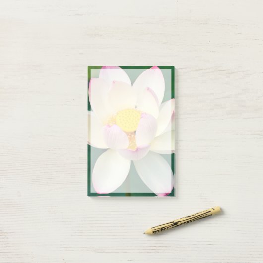 Flowers | Lotus Water Flower Post-it® Notes (Op bureau)