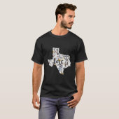 Flowers Love Home Texas Lone Star State Don'T Mess T-shirt (Voorkant volledig)