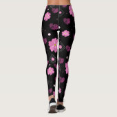 Flowers Love Valentijn Pattern Sierkussen Leggings (Achterkant)