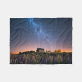 Flowers Lupines Blooming Lake Tekapo New Zealand Fleece Deken (Voorkant (Horizontaal))