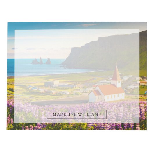 Flowers | Lupines in Bloom Southern Iceland Notitieblok (Voorkant)