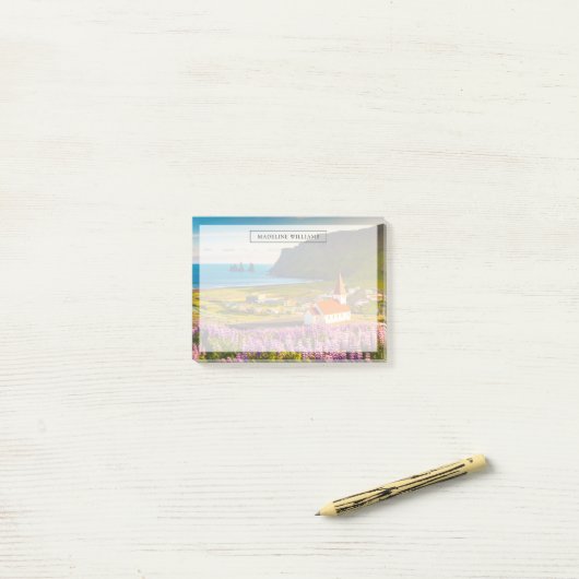 Flowers | Lupines in Bloom Southern Iceland Post-it® Notes (Op bureau)