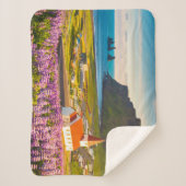 Flowers | Lupines in Bloom Southern Iceland Sherpa Deken (Voorkant)