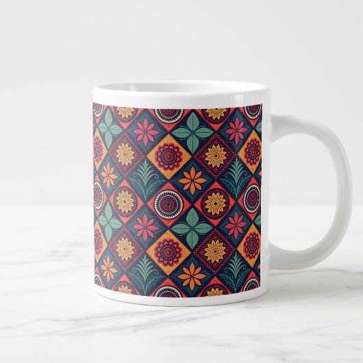 Flowers Magic Pattern Grote Koffiekop (Rechts)