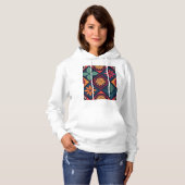 Flowers Magic Pattern Hoodie (Voorkant volledig)