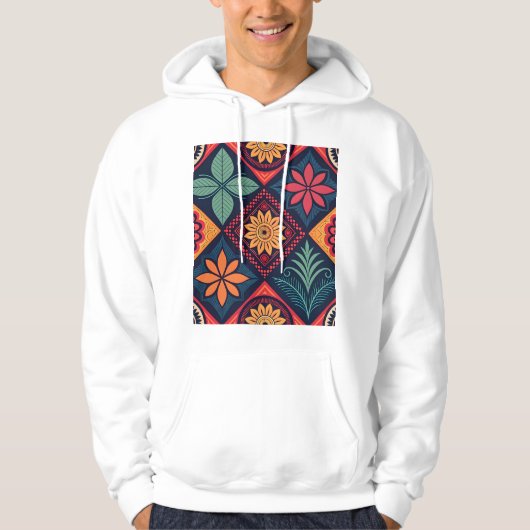 Flowers Magic Pattern Hoodie (Voorkant)