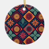 Flowers Magic Pattern Keramisch Ornament (Voorkant)