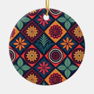 Flowers Magic Pattern Keramisch Ornament