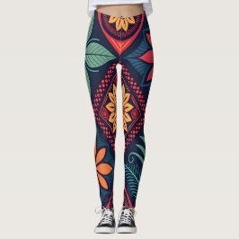 Flowers Magic Pattern Leggings