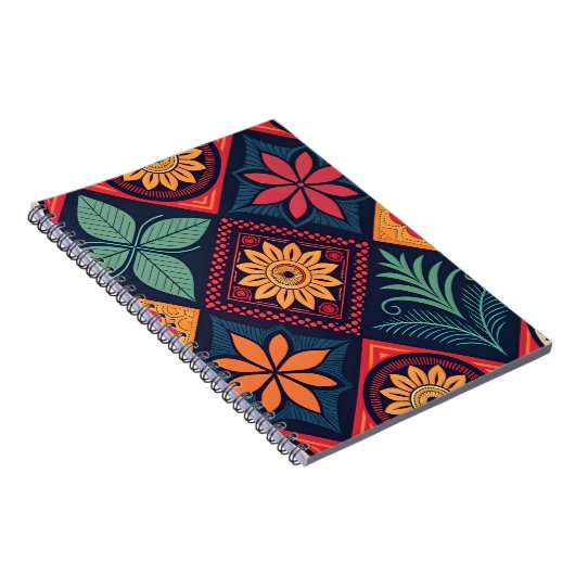 Flowers Magic Pattern Notitieboek (Rechterzijde)