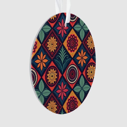 Flowers Magic Pattern Ornament (voorkant)