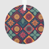 Flowers Magic Pattern Ornament (achterkant)