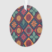 Flowers Magic Pattern Ornament (voorkant)