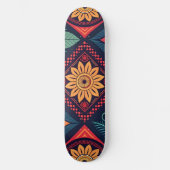 Flowers Magic Pattern Persoonlijk Skateboard (Voorkant)