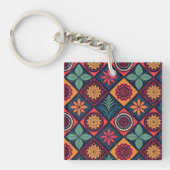 Flowers Magic Pattern Sleutelhanger (voorkant)