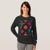 Flowers Magic Pattern T-shirt (Voorkant volledig)