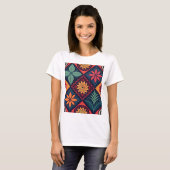 Flowers Magic Pattern T-shirt (Voorkant volledig)