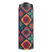 Flowers Magic Pattern Thermosbeker (Voorkant)