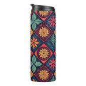 Flowers Magic Pattern Thermosbeker (Geroteerd rechts)
