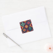 Flowers Magic Pattern Vierkante Sticker (Envelop)