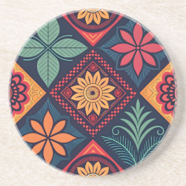 Flowers Magic Pattern Zandsteen Onderzetter