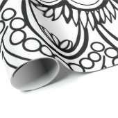 Flowers mandala hand drawing cadeaupapier (Rol Hoek)