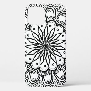 Flowers mandala handtekening Case-Mate iPhone case