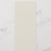 Flower's Market Vrijgezellenfeest Menu (Achterkant)