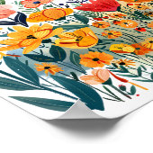 Flowers Meadow Botanical Wildflower Poster (Hoek)