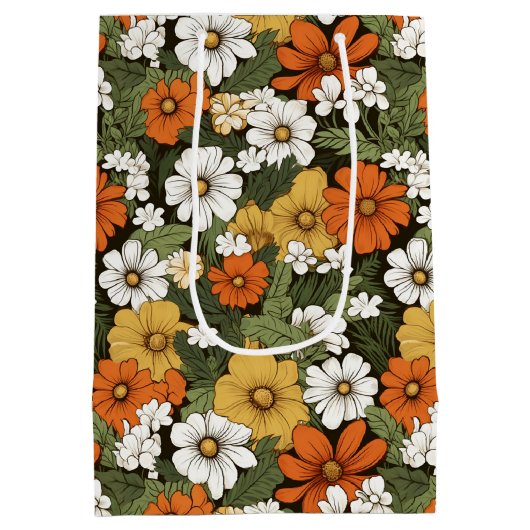 Flowers Medium Cadeauzakje (Achterkant)