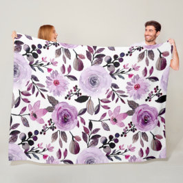 Flowers Modern en Fresh Pattern Fleece Deken