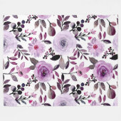 Flowers Modern en Fresh Pattern Fleece Deken (Voorkant (Horizontaal))