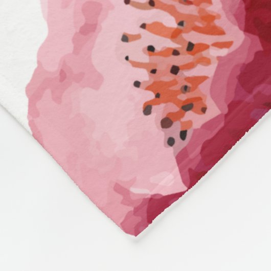 Flowers Modern en Fresh Pattern Fleece Deken (Hoek)