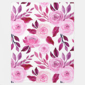 Flowers Modern en Fresh Pattern Fleece Deken (Voorkant)