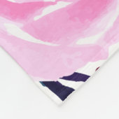 Flowers Modern en Fresh Pattern Fleece Deken (Hoek)