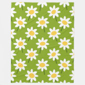 Flowers Modern en Fresh Pattern Fleece Deken (Voorkant)