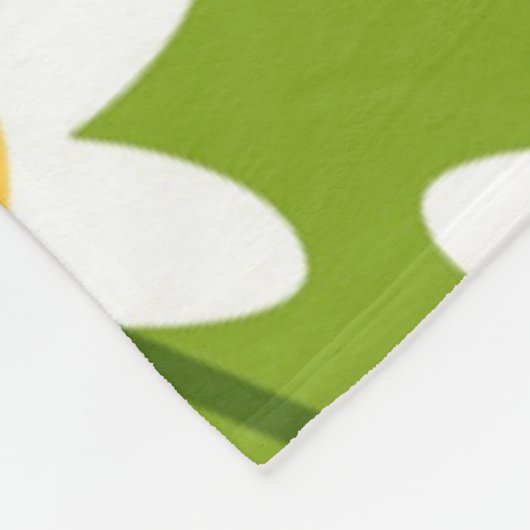 Flowers Modern en Fresh Pattern Fleece Deken (Hoek)