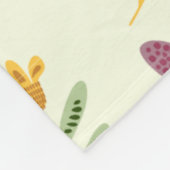 Flowers Modern en Fresh Pattern Fleece Deken (Hoek)