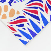 Flowers Modern Pattern Fleece Deken (Hoek)