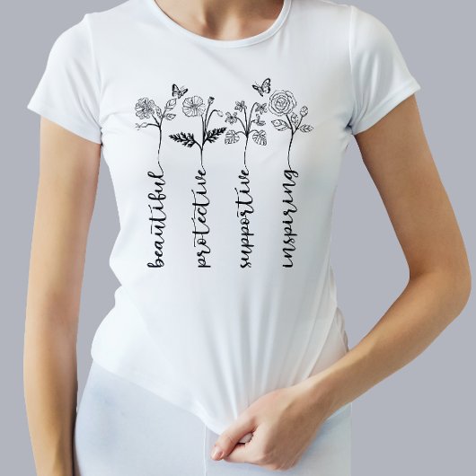Flowers Moederdag Gift T-shirt