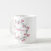 Flowers Monogram Mok (Voorkant links)