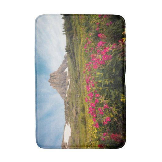 Flowers Montana's Glacier National Park Badmat (Voorkant Verticaal)