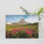 Flowers Montana's Glacier National Park Bedankkaart (Staand voorkant)