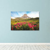 Flowers Montana's Glacier National Park Canvas Afdruk (Insitu (Houten vloer))
