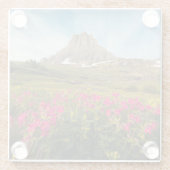 Flowers Montana's Glacier National Park Glazen Onderzetter (Achterkant)